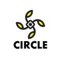 Simple logo design. simple circle logo. O logo