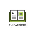 Simple Logo for E-learning Service or Mobole Application