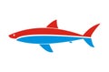 Simple logo for shark