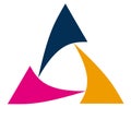 The Simple Logo For Triangle colour