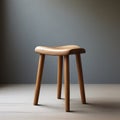 Simple looking wooden stool photo