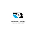 simple magic lamp icon vector logo Royalty Free Stock Photo