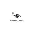 simple magic lamp icon vector logo Royalty Free Stock Photo
