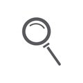 Simple magnifying glass outline design. Vector illustration decorative design