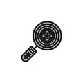 Simple Magnifying Glass Zoom Vector Icon