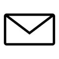 Simple mail icon. Flat design vector. Royalty Free Stock Photo