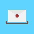 Simple Mailbox Icon Symbol Royalty Free Stock Photo