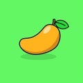 Simple mango fruit vector illustration