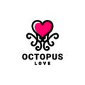 Octopus and Love line art