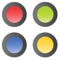 Simple matt vector buttons