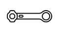 Simple Mechanical Joint Connector Vector Icon, vector design Generative AI Royalty Free Stock Photo