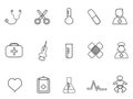 Simple medical outline icon