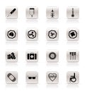 Simple medical themed icons and warning-signs