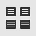 Simple menu icons