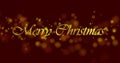 Simple merry christmas greeting text/letter footage 4k video