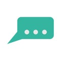 Simple message icon with ellipsis