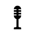 Simple microphone icon design, vector mic symbol, record sign