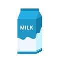 Simple milk carton box icon clipart PNG isolated on white background