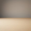 A simple, minimalist backdrop featuring a smooth beige surface in the foreground, likel Royalty Free Stock Photo