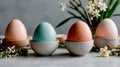 Simple and minimalist easter arrangements Royalty Free Stock Photo