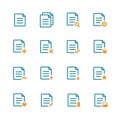 Simple minimalist file icon in various outlined style Royalty Free Stock Photo