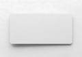 Minimalist white rectangle object isolated on white background Royalty Free Stock Photo