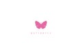 Simple Minimalist Insect Butterfly for Beauty Fashion Logo Design Vector