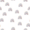 simple minimalistic pattern of stylized rainbow of different pastel brown colors, background vector pattern for printing on paper