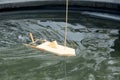 Simple model boat with rubber-band motor