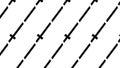 Simple Modern abstract monochrome stripe pattern Royalty Free Stock Photo