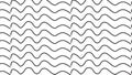 Simple Modern abstract monochrome waves pattern Royalty Free Stock Photo