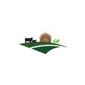 Simple modern Agriculture logo design vector Royalty Free Stock Photo