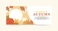 Simple and modern Autumn banner design
