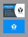Vector abstract creative business card template Royalty Free Stock Photo