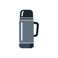 Thermos Flask Vector Icon for Travel and Outdoor Activities Royalty Free Stock Photo