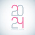 Simple modern Happy New Year text design