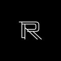 Simple and modern letter R vector logo template