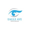 Eagle eye logo design Royalty Free Stock Photo