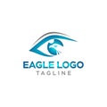 creative and elegant of letter eagle eye LOGO DESIGN Royalty Free Stock Photo