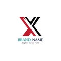 Simple and modern logo of letter X creative design Royalty Free Stock Photo