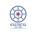 Nautical, Sailor logo design template