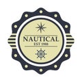 Nautical, Sailor logo design template