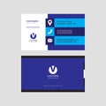 Simple modern professional creative business card design