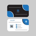 Simple modern professional creative business card design