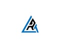 Simple Modern Triangle LRT Letter Logo