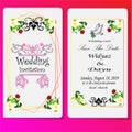 Simple and modern wedding invitation cards