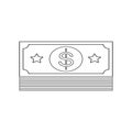 Simple Money icon. Universal cash icon