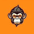 Simple Monkey Head Logo Design