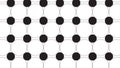 Simple monochrome circle dot pattern Royalty Free Stock Photo