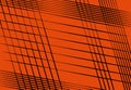 Simple monochrome, 1-colored mesh, grid, grating of intersecting straight tilted, skew, oblique lines
